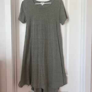 LuLaRoe Green A-Line High Low Dress